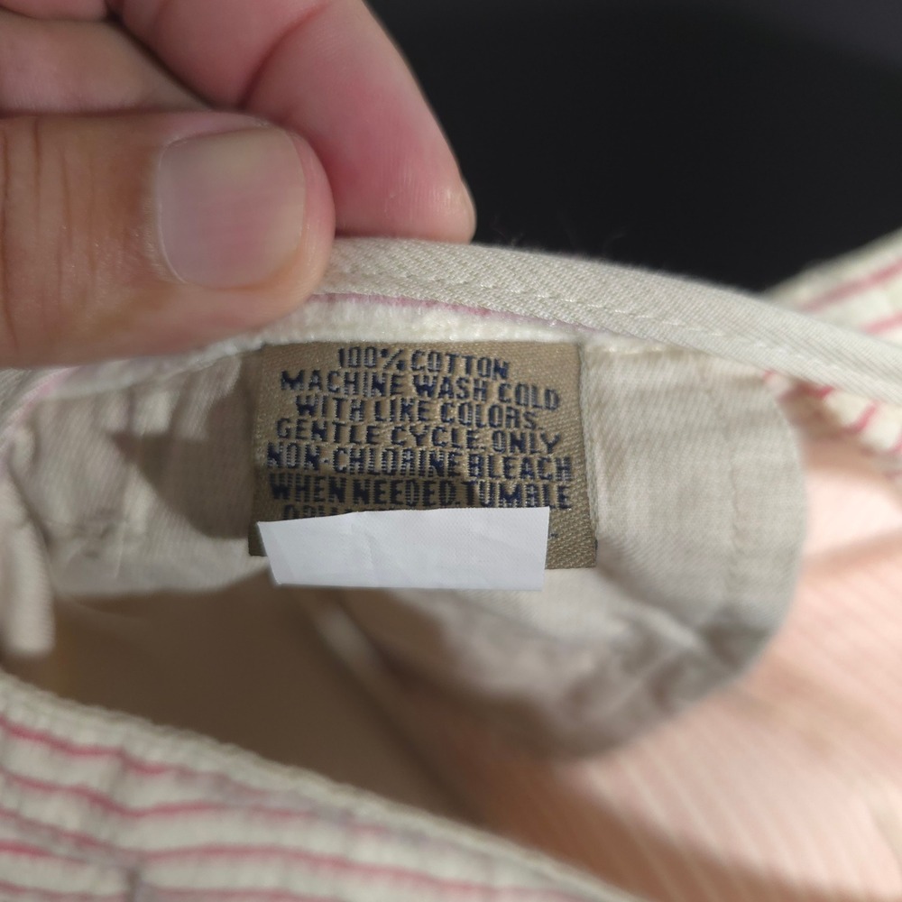 Bills Khakis Parker Shorts Mens 42 Red Striped Seersucker Standard Fit USA Chino - Picture 7 of 12